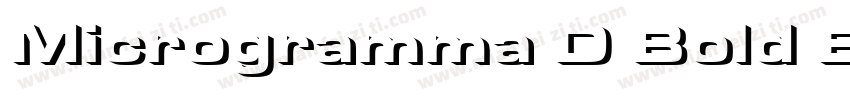 Microgramma D Bold Extended字体转换